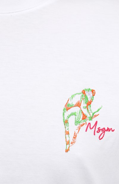 Хлопковая футболка MSGM, арт. 2943MDM79 207648, фото 5