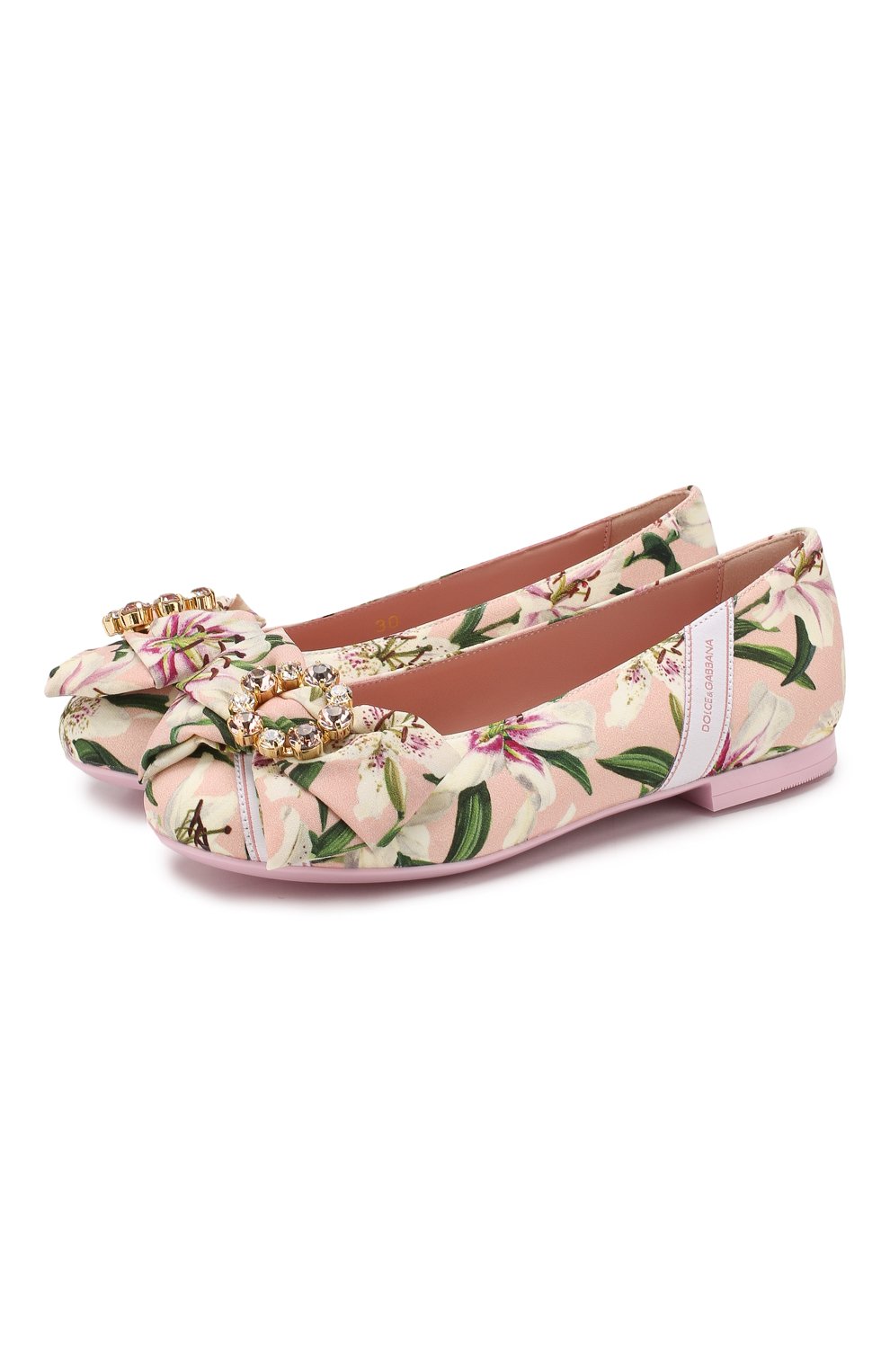 Кожаные балетки DOLCE & GABBANA, арт. D10854/AA610/29-36, фото 1