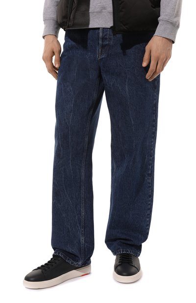 Кожаные кеды cleanic SANTONI, арт. MBCD21430BARCSB4I48, фото 3