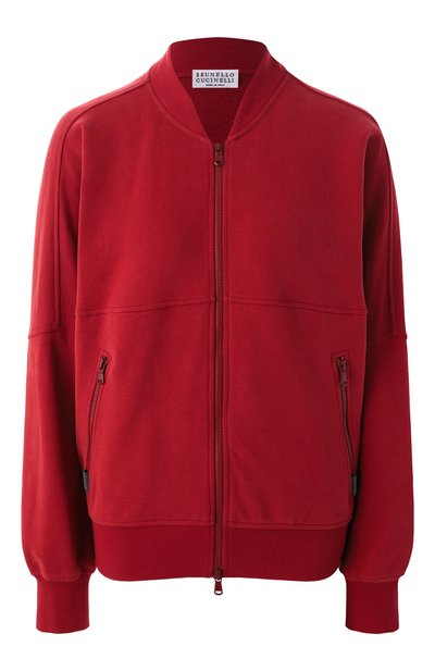 Женский хлопковая толстовка BRUNELLO CUCINELLI, арт. MN05NVC306