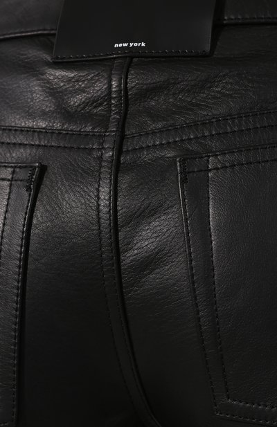 Кожаные шорты ALEXANDER WANG черного цвета по цене 132000 руб., арт. 1WC2194167, фото 5 Кожаные шорты ALEXANDER WANG, арт. 1WC2194167, фото 5