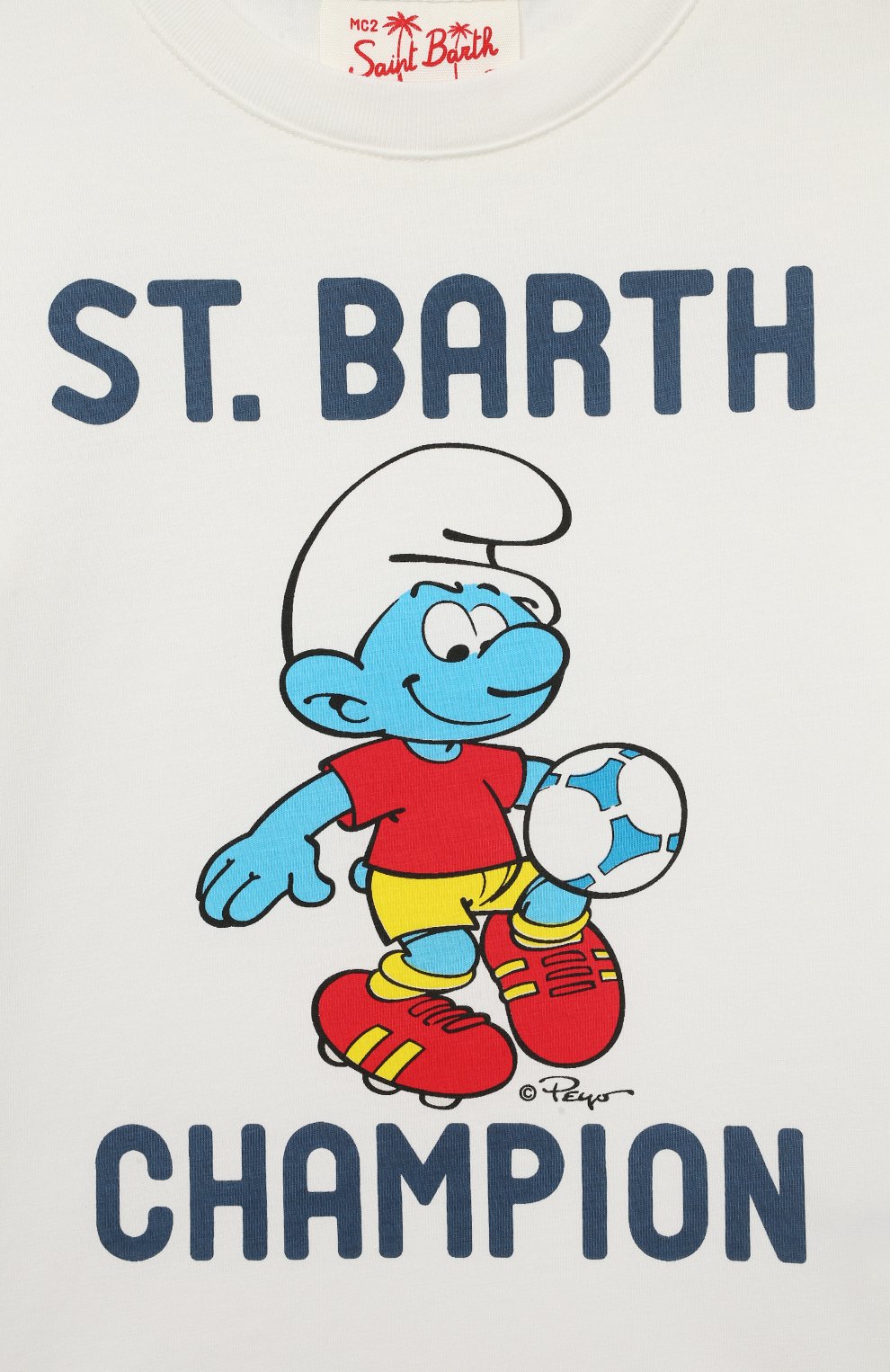Хлопковая футболка MC2 SAINT BARTH белого цвета по цене 7685 руб., арт. STBK/TSHIRT B0Y/05333D, фото 3 Хлопковая футболка MC2 SAINT BARTH, арт. STBK/TSHIRT B0Y/05333D, фото 3