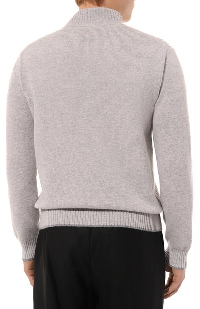 Кашемировый кардиган ANDREA CAMPAGNA серого цвета по цене 140500 руб., арт. WU25-95531, фото 4 Кашемировый кардиган ANDREA CAMPAGNA, арт. WU25-95531, фото 4