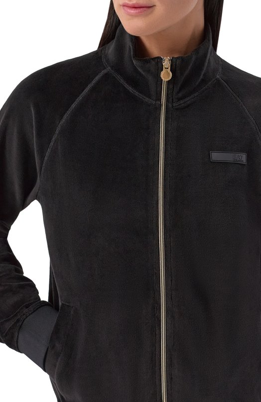 Хлопковая толстовка EA7 7W000438/AF15653 Чёрный  7W000438/AF15653 Фото 5