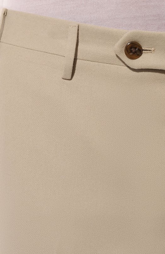 Шерстяные брюки Corneliani 945B01-9418110 Кремовый  945B01-9418110 Фото 5
