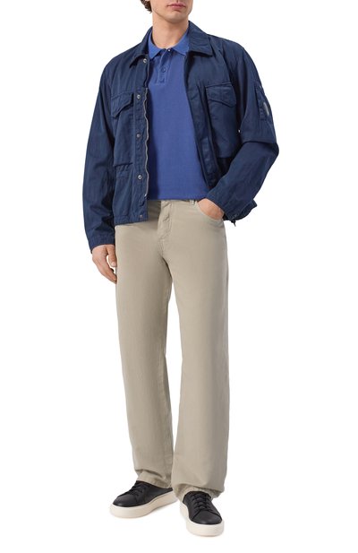 Хлопковое поло BOGNER FIRE+ICE синего цвета по цене 14550 руб., арт. 54379610, фото 2 Хлопковое поло BOGNER FIRE+ICE, арт. 54379610, фото 2