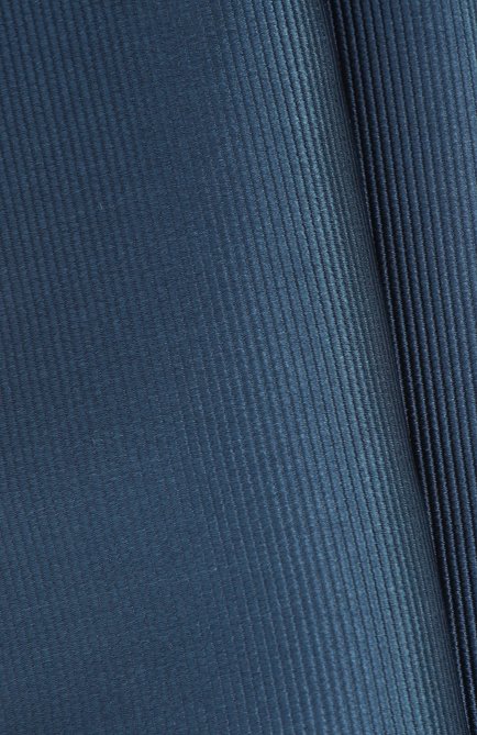 Мужской шелковый платок GIORGIO ARMANI тёмно-голубого цвета, арт. 360023/3R901 | Фото 2 (Материал сплава: Проставлено; Материал: Шелк, Текстиль; Нос: Не проставлено)