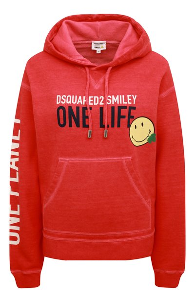 Женский хлопковое худи dsquared2 x smiley DSQUARED2, арт. S73GU0085/S25535