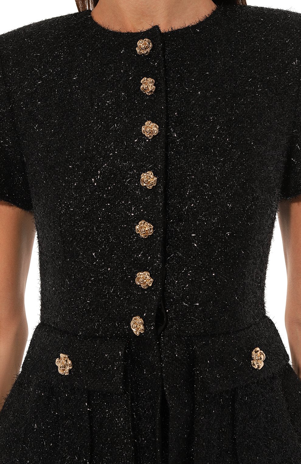 Твидовое платье SELF-PORTRAIT, арт. AW24-001MB-B, фото 5