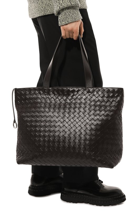 Сумка-тоут Zipped large Bottega Veneta 786666/V2HL1 Коричневый  786666/V2HL1 Фото 2