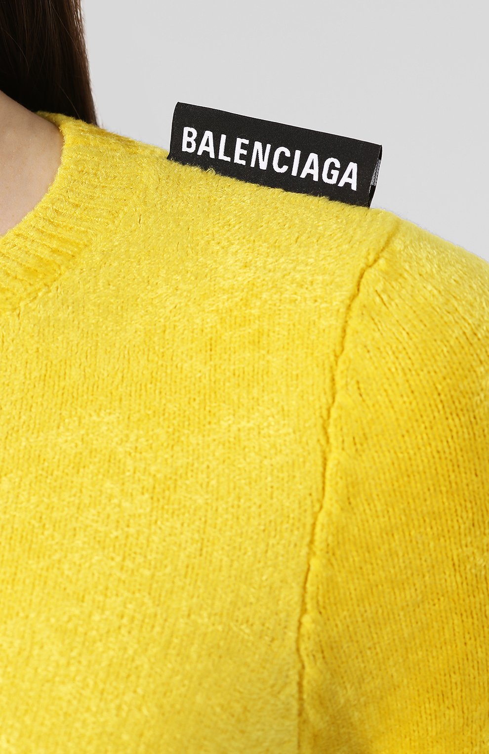 Пуловер BALENCIAGA желтого цвета по цене 78500 руб., арт. 576315/T5111, фото 5 Пуловер BALENCIAGA, арт. 576315/T5111, фото 5