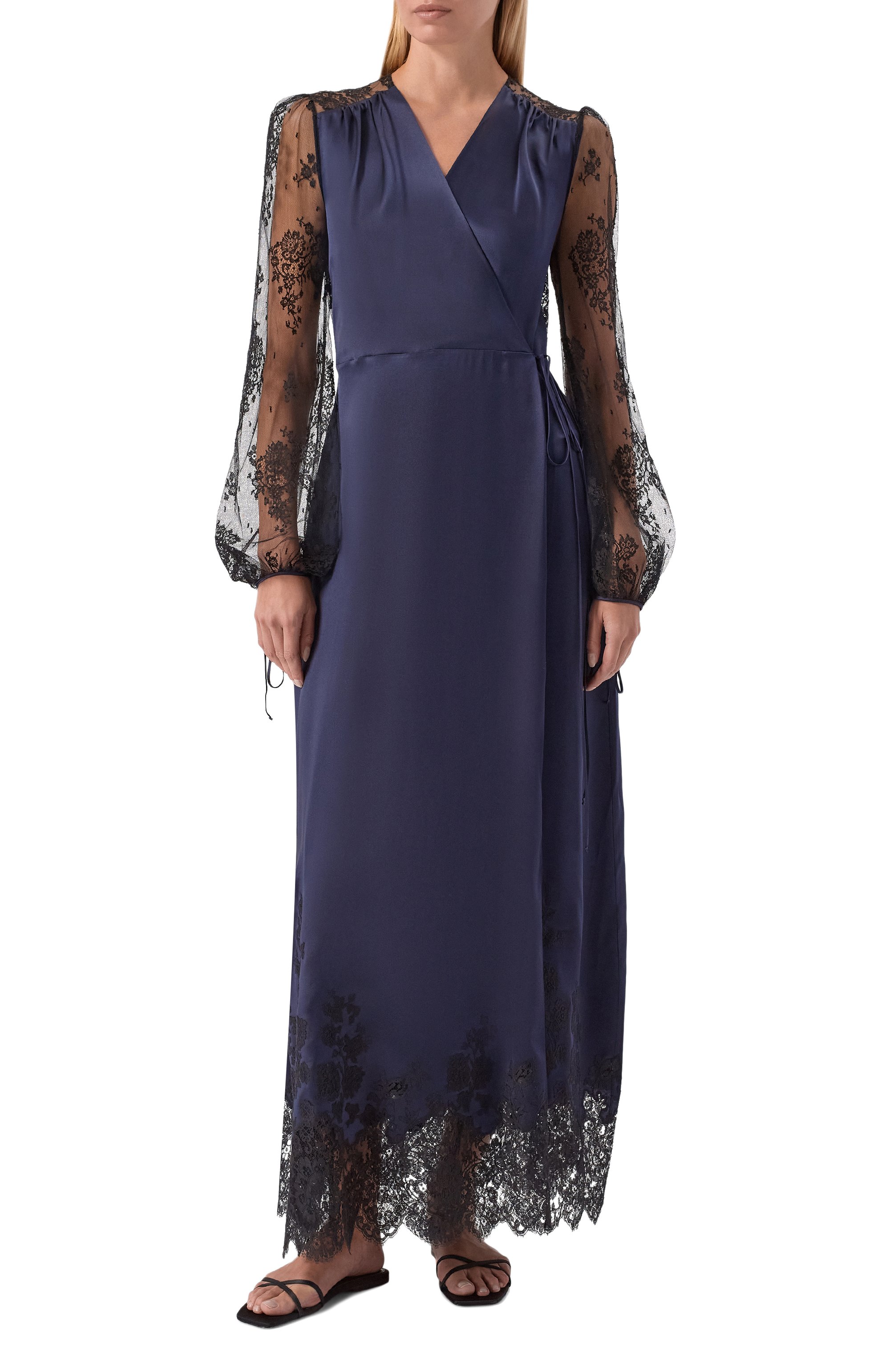 Шелковый халат CARINE GILSON, арт. JL1733VS, фото 2