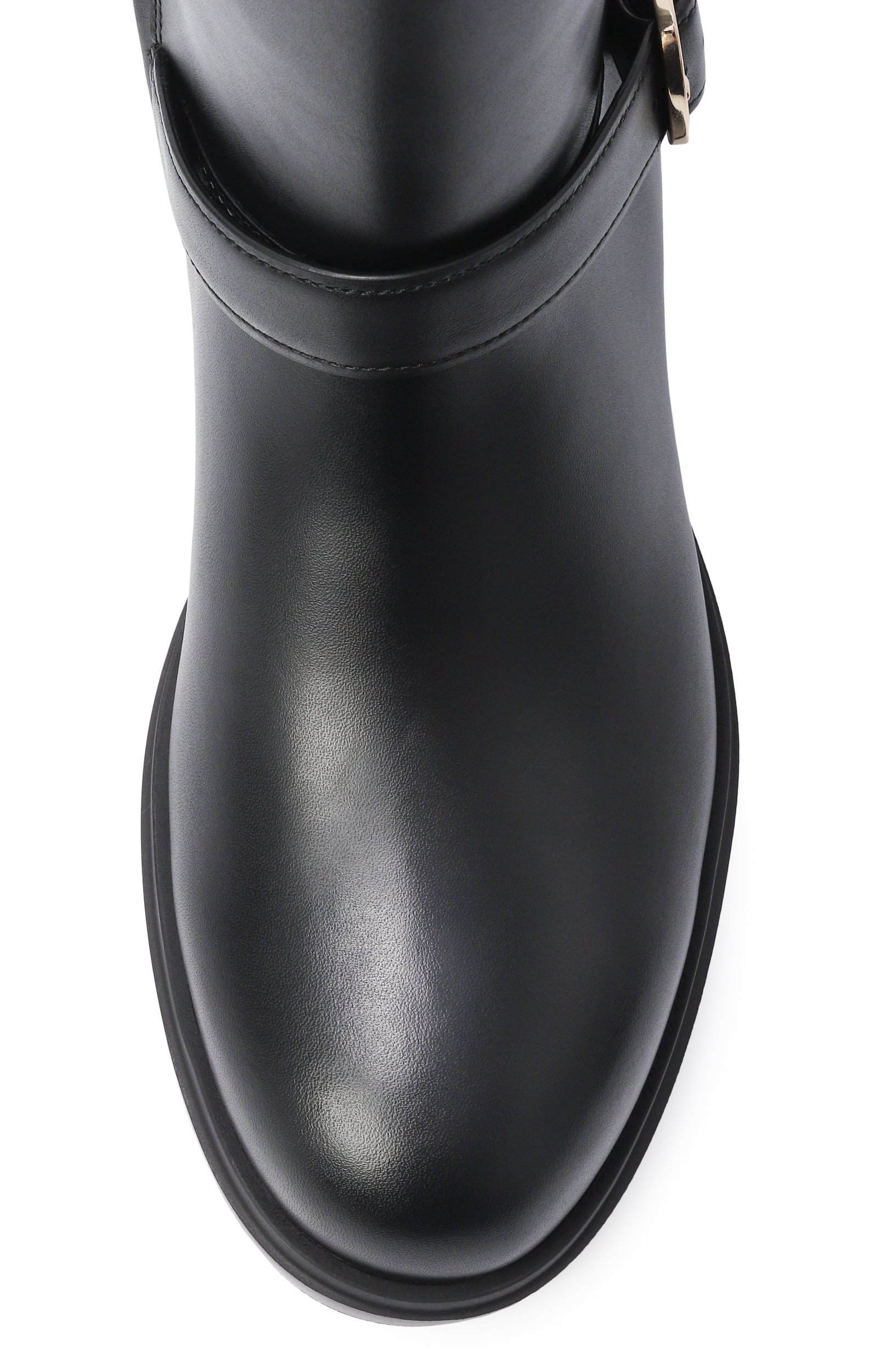 Кожаные полусапоги SANTONI черного цвета по цене 132500 руб., арт. WTYG72447NERNDYL, фото 6 Кожаные полусапоги SANTONI, арт. WTYG72447NERNDYL, фото 6