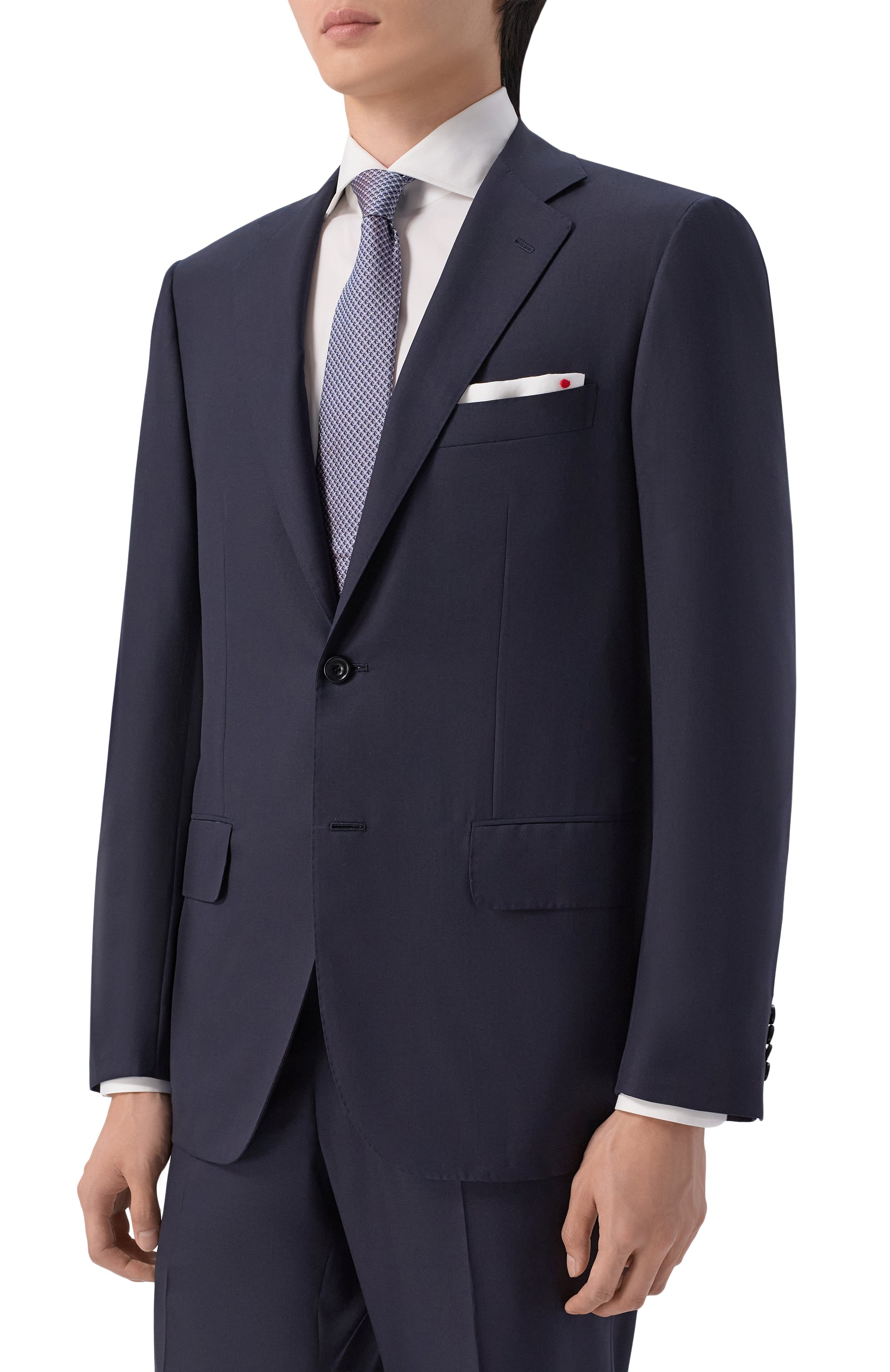 Шерстяной костюм KITON синего цвета по цене 1180000 руб., арт. UA81K09828_002, фото 2 Шерстяной костюм KITON, арт. UA81K09828_002, фото 2