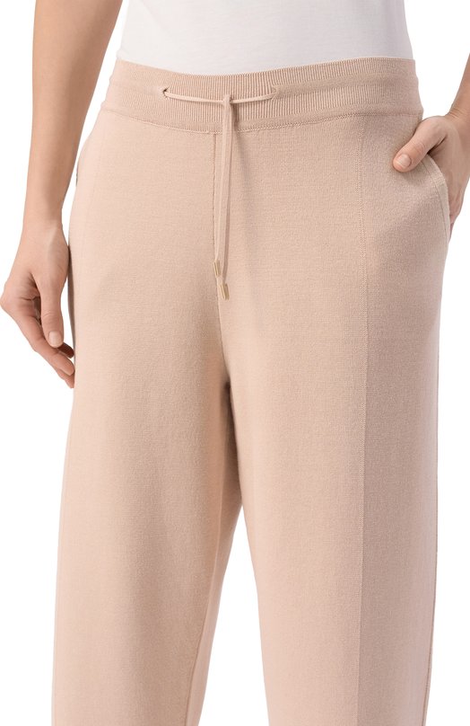 Брюки из шелка и хлопка MVST WS61-604MU Бежевый  WS61-604MU Фото 5