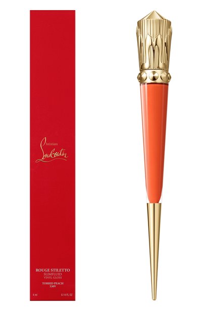 Блеск для губ rouge stiletto vinyl gloss, оттенок torrid peach 530v  CHRISTIAN LOUBOUTIN, арт. 8435415089692, фото 4