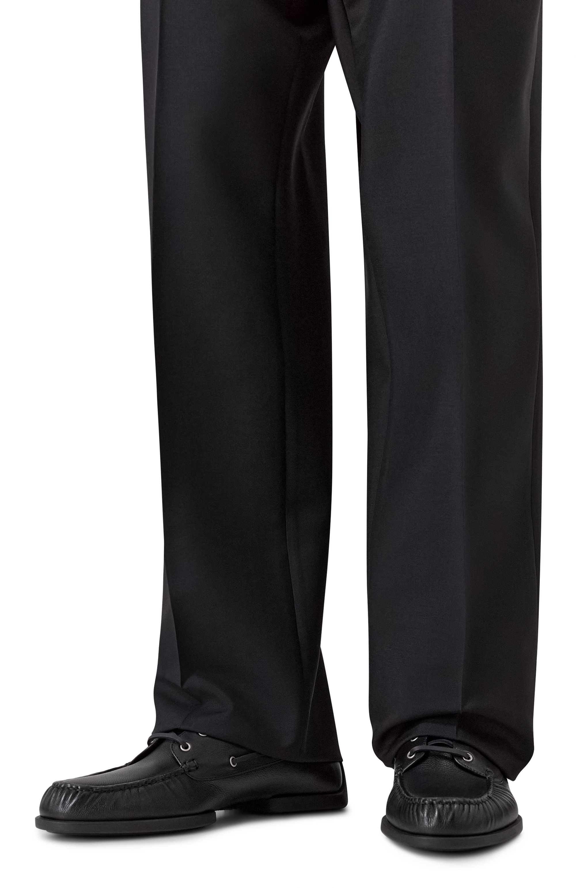 Кожаные топсайдеры JIL SANDER черного цвета по цене 108000 руб., арт. J33WR0022/P7582, фото 3 Кожаные топсайдеры JIL SANDER, арт. J33WR0022/P7582, фото 3