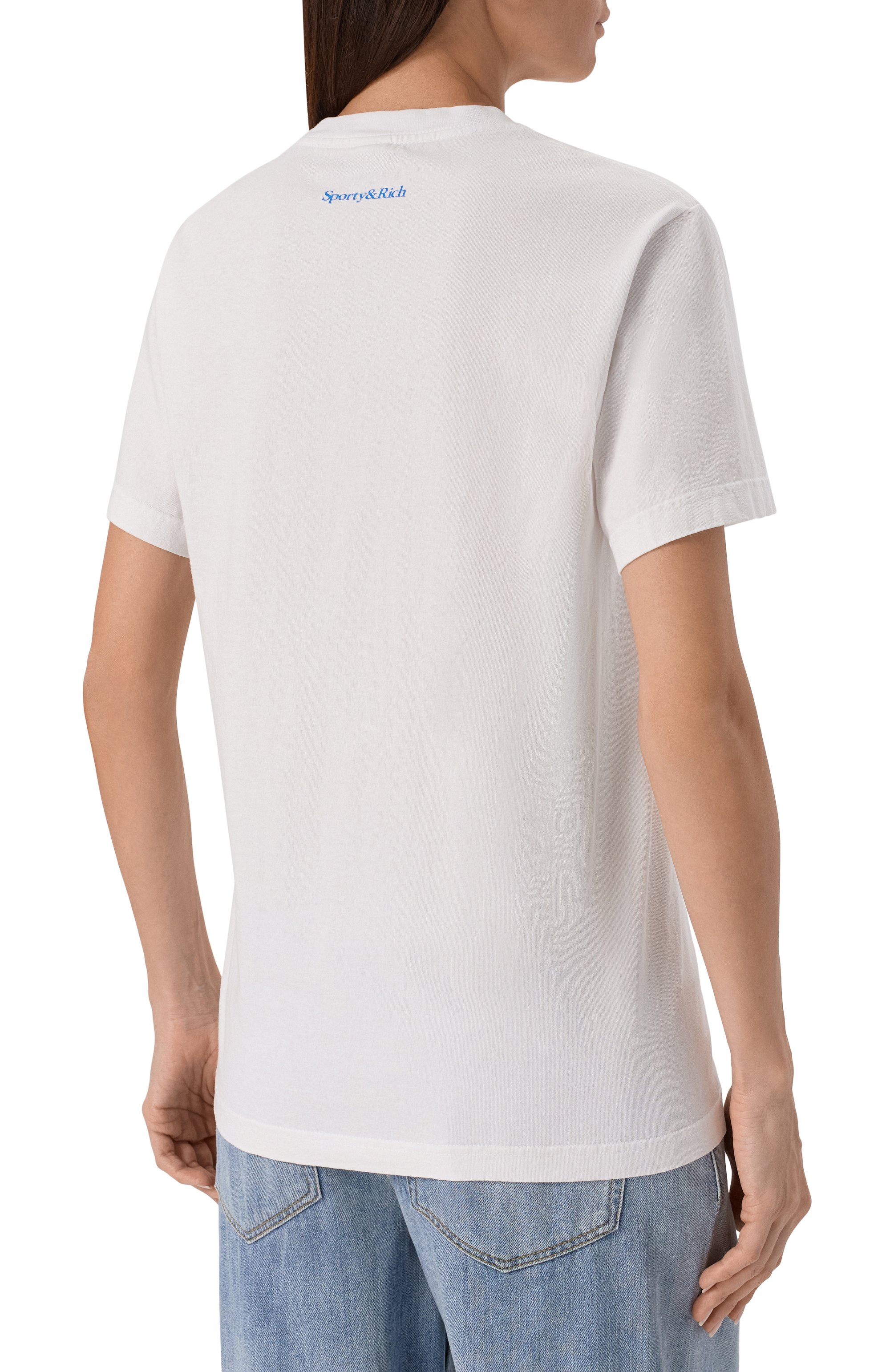 Хлопковая футболка sporty & rich x ucla SPORTY AND RICH, арт. T0043615639WH01, фото 4