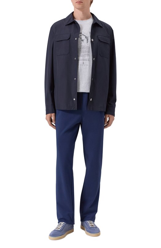 Хлопковая футболка Brunello Cucinelli M0B138517 Серый  M0B138517 Фото 2