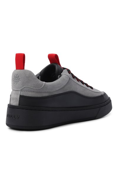 Кожаные кеды rudys BALLY серого цвета по цене 53900 руб., арт. MSK0E7/VT992__SU009I0W9, фото 4 Кожаные кеды rudys BALLY, арт. MSK0E7/VT992__SU009I0W9, фото 4