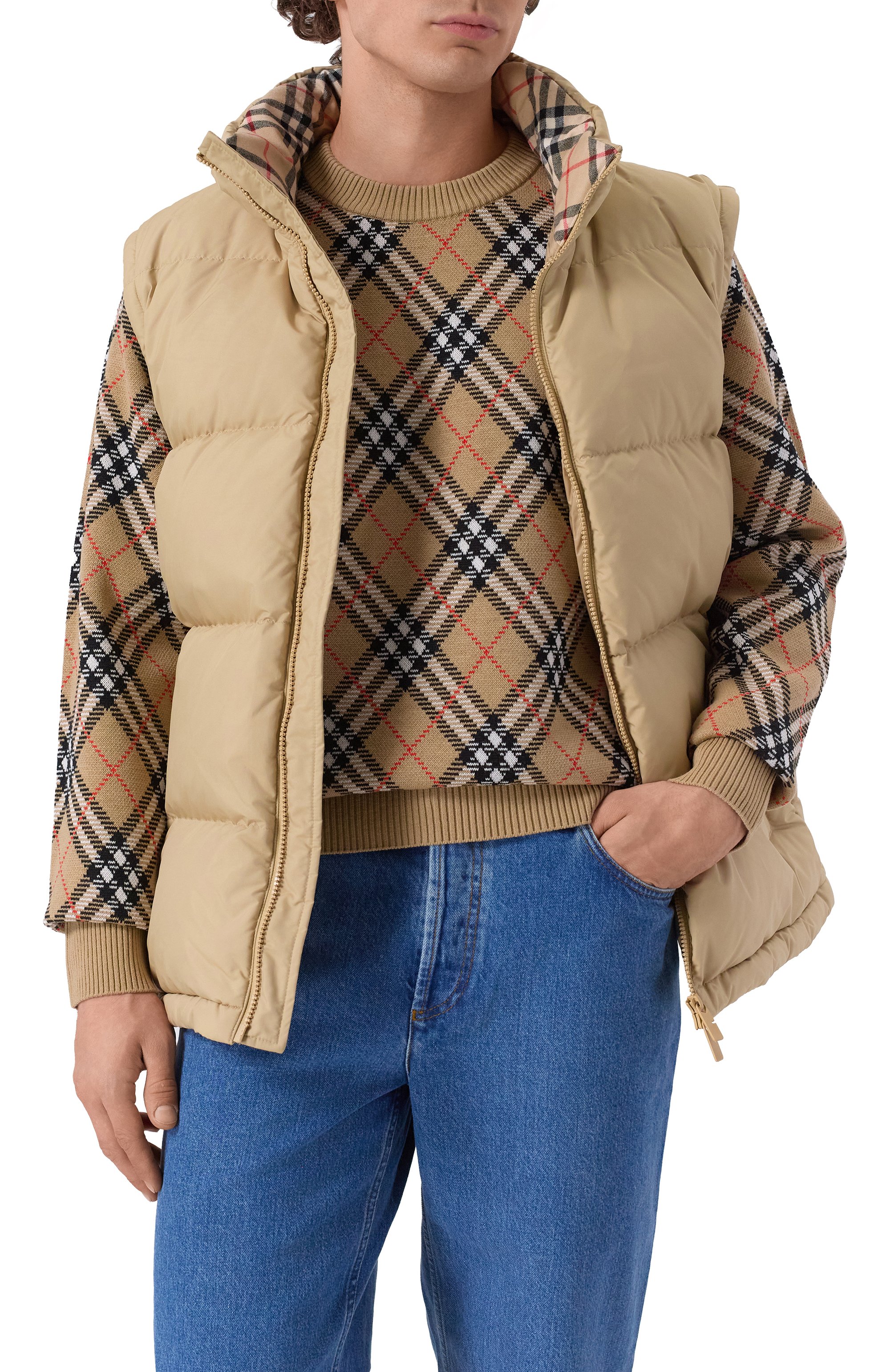 Пуховик BURBERRY бежевого цвета по цене 238500 руб., арт. 8110363, фото 6 Пуховик BURBERRY, арт. 8110363, фото 6