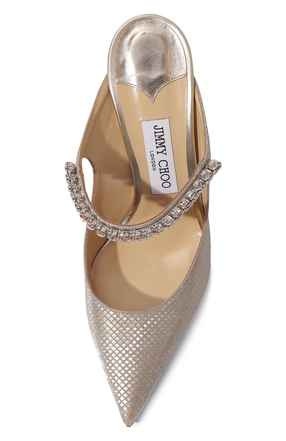 Текстильные мюли bing JIMMY CHOO кремового цвета по цене 107000 руб., арт. BING 100/TAI, фото 6 Текстильные мюли bing JIMMY CHOO, арт. BING 100/TAI, фото 6