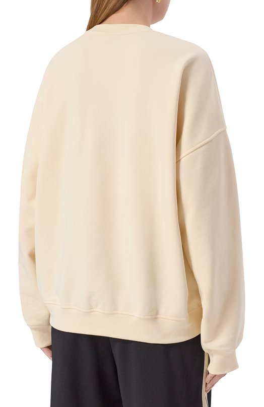 Хлопковый свитшот Comme des Fuckdown CFABW01370 Кремовый  CFABW01370 Фото 4