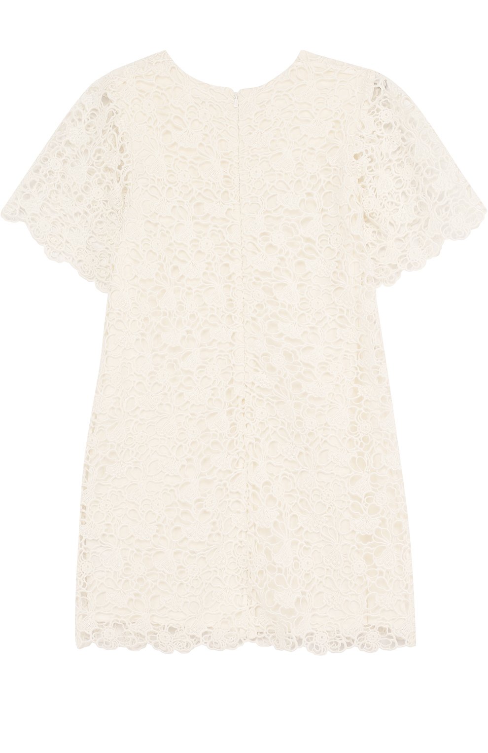 Хлопковое платье с кружевной отделкой CHLOÉ, арт. C12660/14A, фото 2