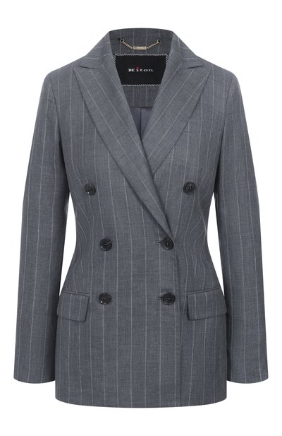 Женский жакет изо льна и шерсти KITON, арт. D46523K0603E08