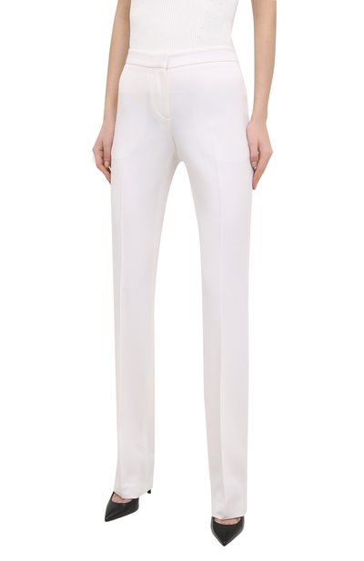Шерстяные брюки ALEXANDER MCQUEEN белого цвета по цене 79950 руб., арт. 650075/QJAAC, фото 3 Шерстяные брюки ALEXANDER MCQUEEN, арт. 650075/QJAAC, фото 3