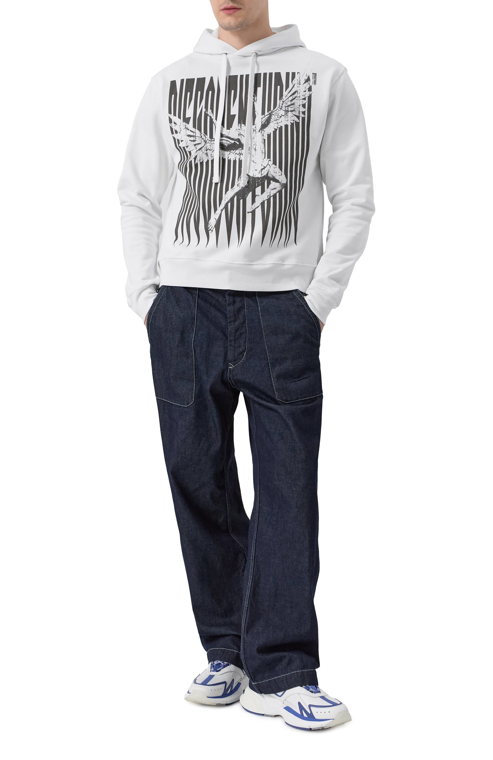 Хлопковое худи DIEGO VENTURINO, арт. DVFLHDVI, фото 2