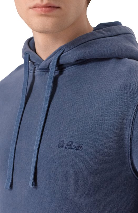 Хлопковое худи MC2 Saint Barth TRI0001-00898I/TRIBECA Синий  TRI0001-00898I/TRIBECA Фото 5