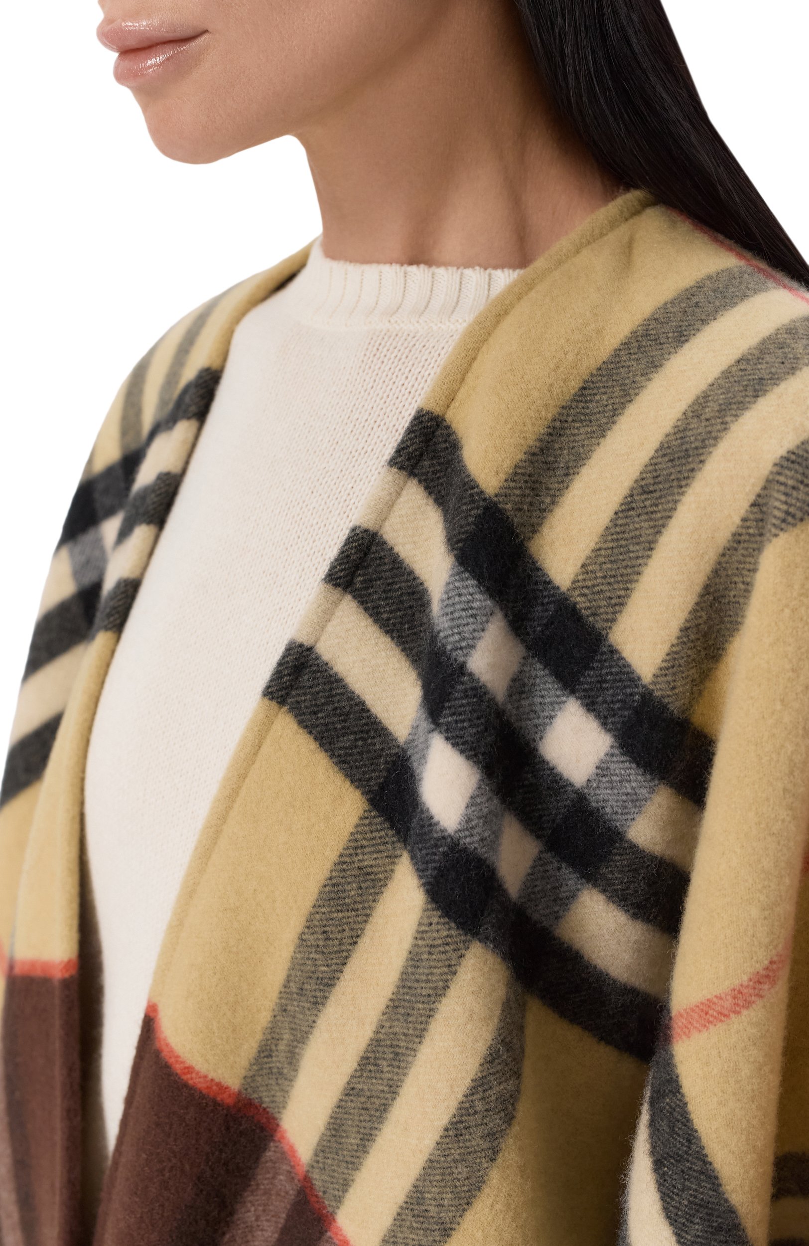Пончо из кашемира и шерсти BURBERRY, арт. 8118277, фото 5