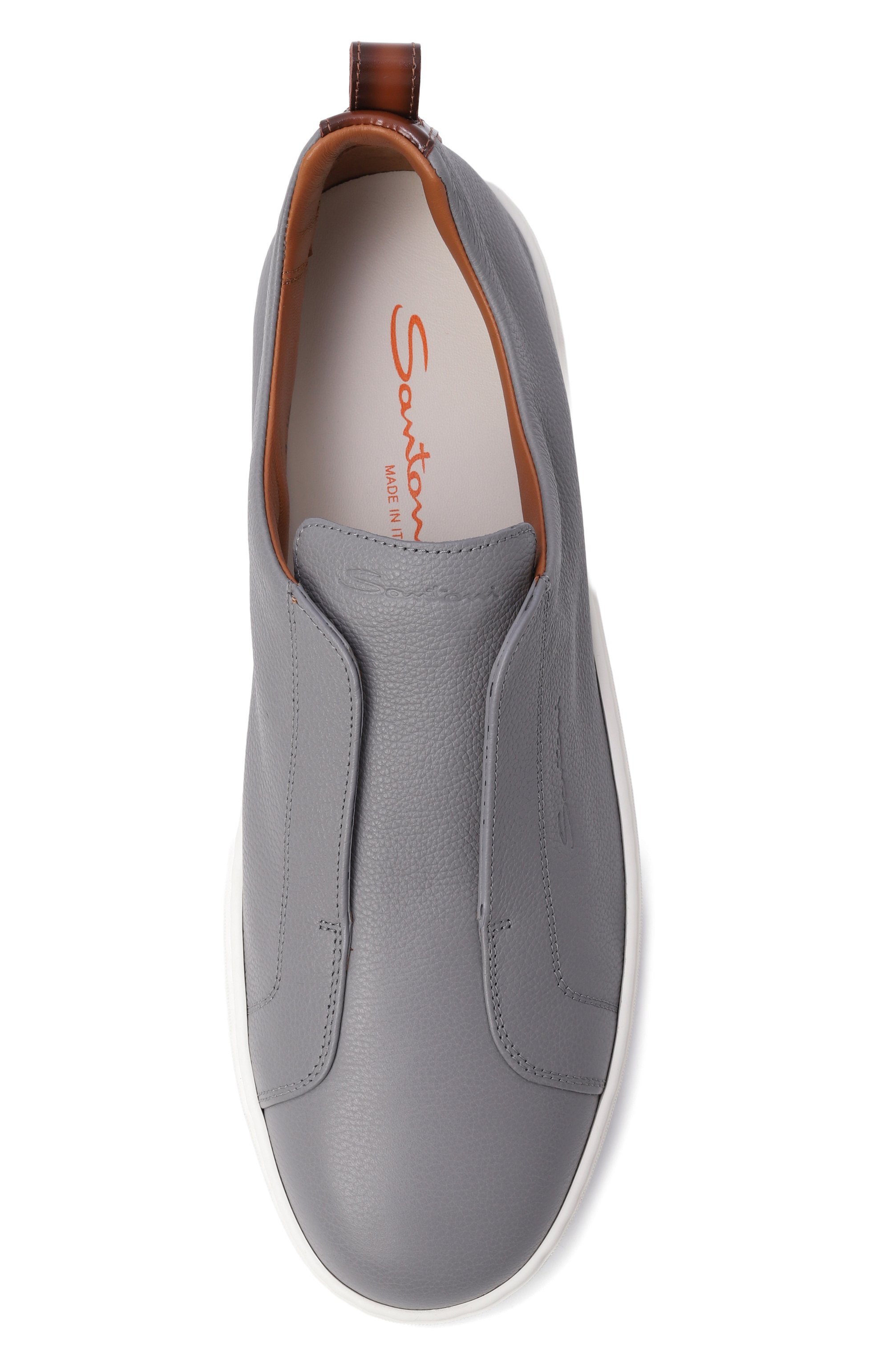 Кожаные кеды cleanic SANTONI, арт. MBCG21995BARTLLD, фото 5