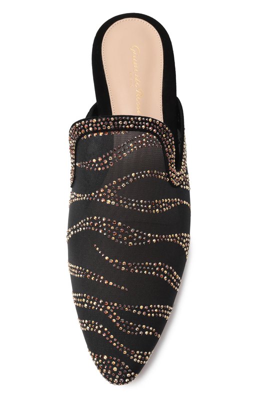 Сабо Raja Crystal Gianvito Rossi G93042.10RIC.C0ZNNTP Чёрный  G93042.10RIC.C0ZNNTP Фото 6