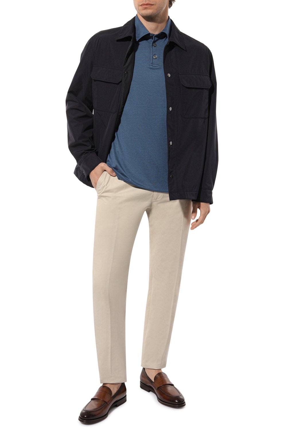 Поло из шелка и хлопка KITON, арт. UMK0356, фото 2