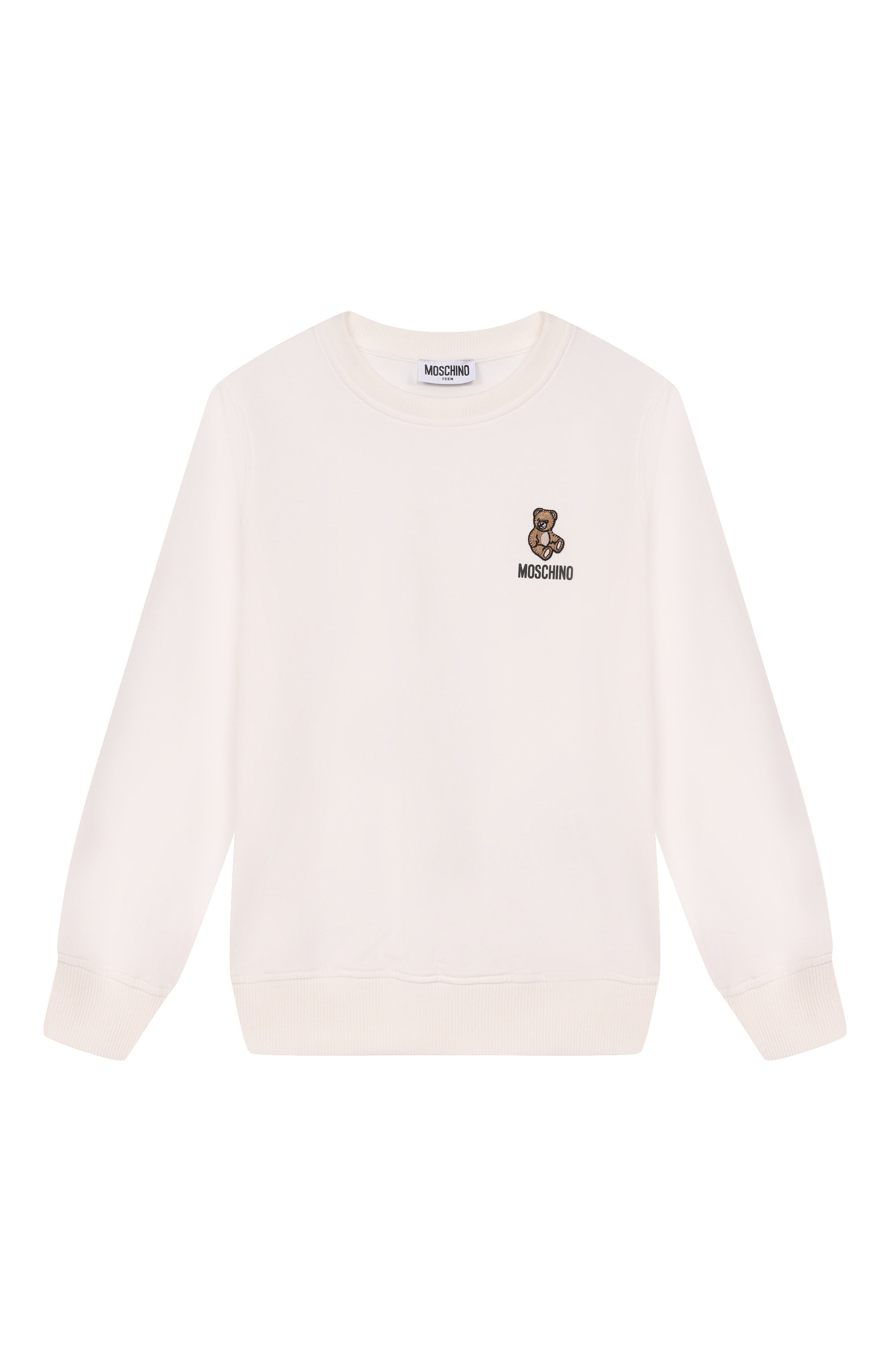 Хлопковый свитшот MOSCHINO кремового цвета по цене 11750 руб., арт. HUF09X/LCA19_001, фото 1 Хлопковый свитшот MOSCHINO, арт. HUF09X/LCA19_001, фото 1