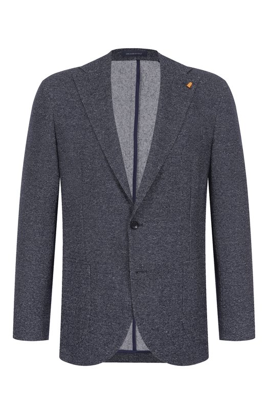 Пиджак из шерсти и хлопка Sartoria Latorre JD74/JI130 Синий JD74/JI130
