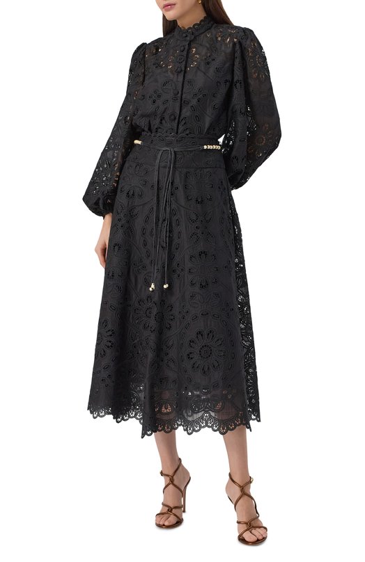 Хлопковая юбка Zimmermann 4248SSS251 Чёрный  4248SSS251 Фото 2