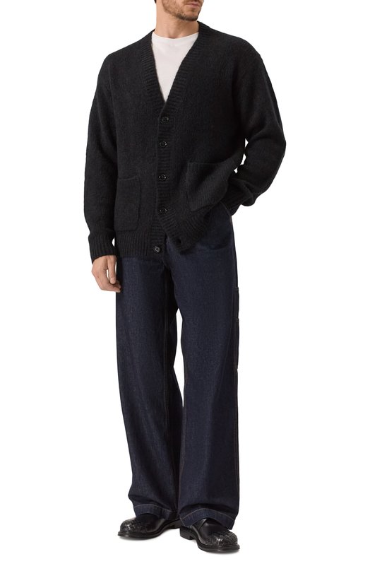 Шерстяной кардиган Dries Van Noten 021224-2709-900 Чёрный  021224-2709-900 Фото 2