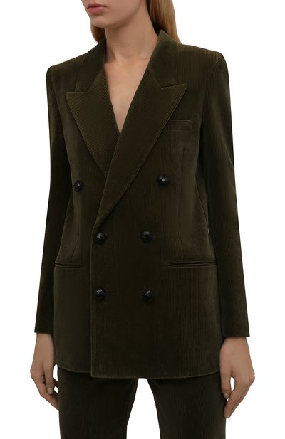Вельветовый жакет SAINT LAURENT, арт. 660934/Y107T, фото 3