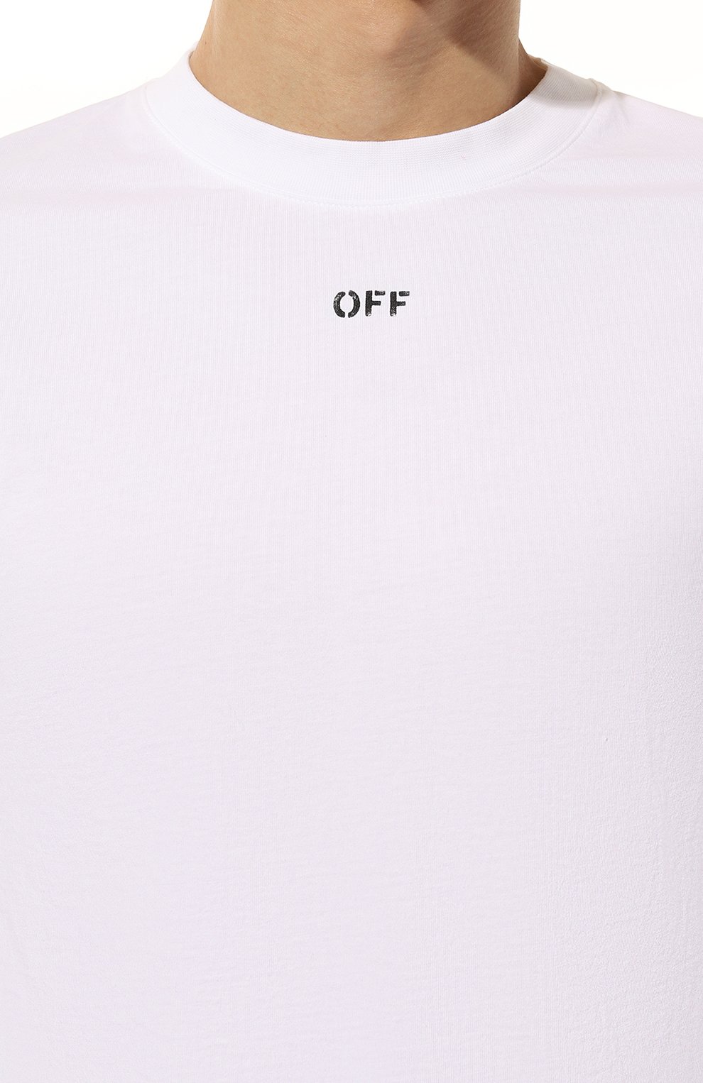 Хлопковая майка OFF-WHITE, арт. 0MAC027C99JER001, фото 5