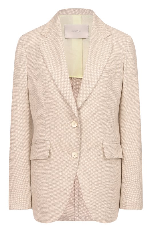 Жакет из шерсти и шелка MVST SDG200/S0733903 Бежевый SDG200/S0733903