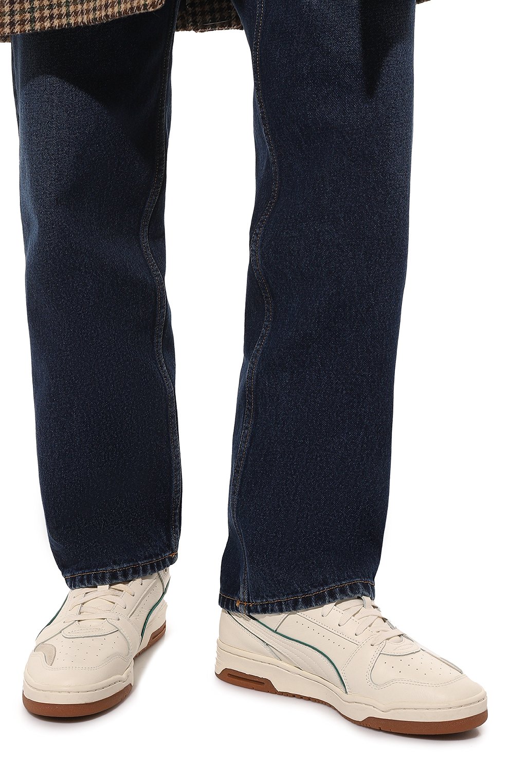 Кожаные кеды puma x butter goods slipstream lo PUMA кремового цвета по цене 13490 руб., арт. 38178701, фото 3 Кожаные кеды puma x butter goods slipstream lo PUMA, арт. 38178701, фото 3