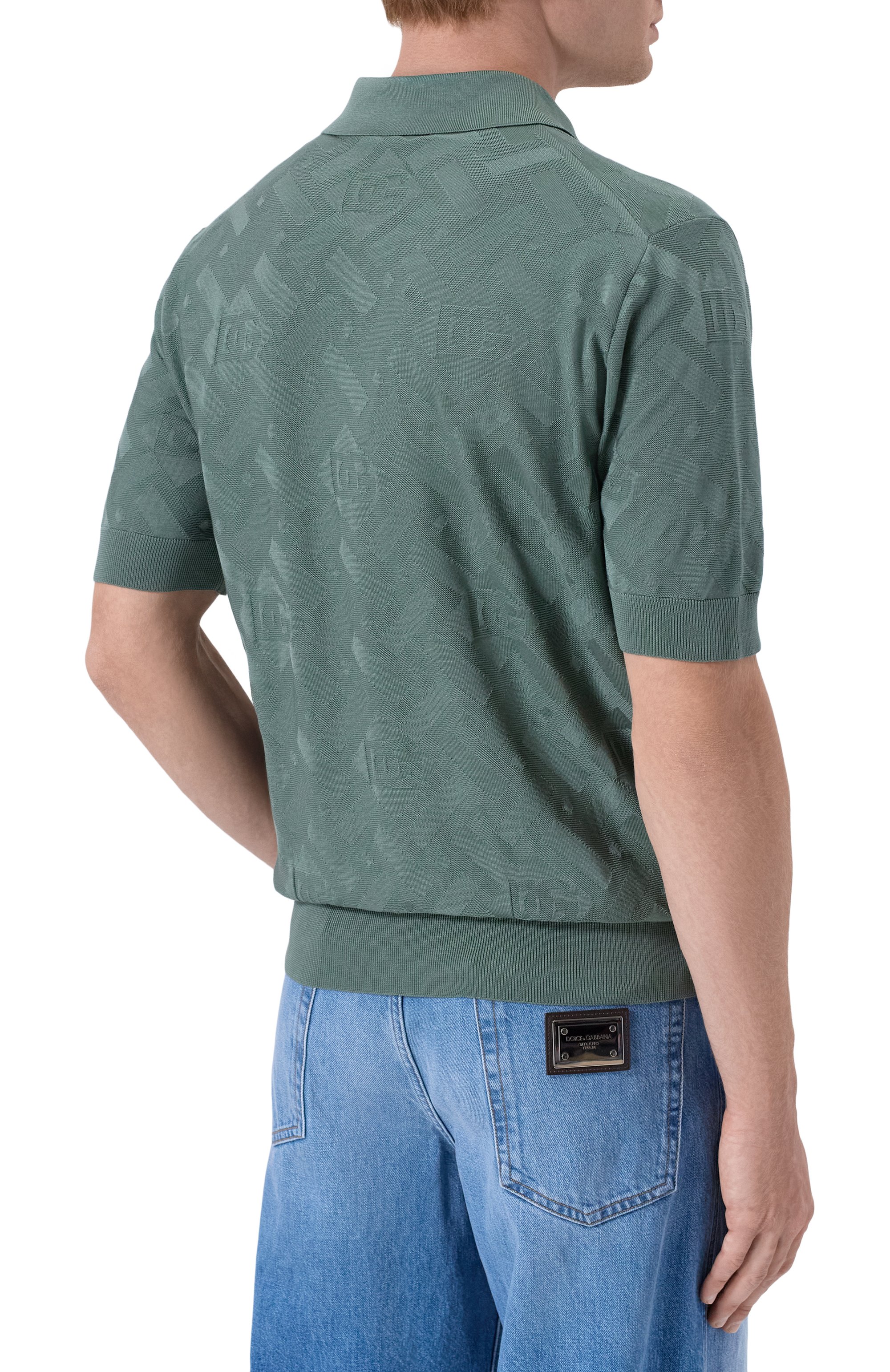 Шелковое поло DOLCE & GABBANA, арт. GXZ02T/JBS0C, фото 4