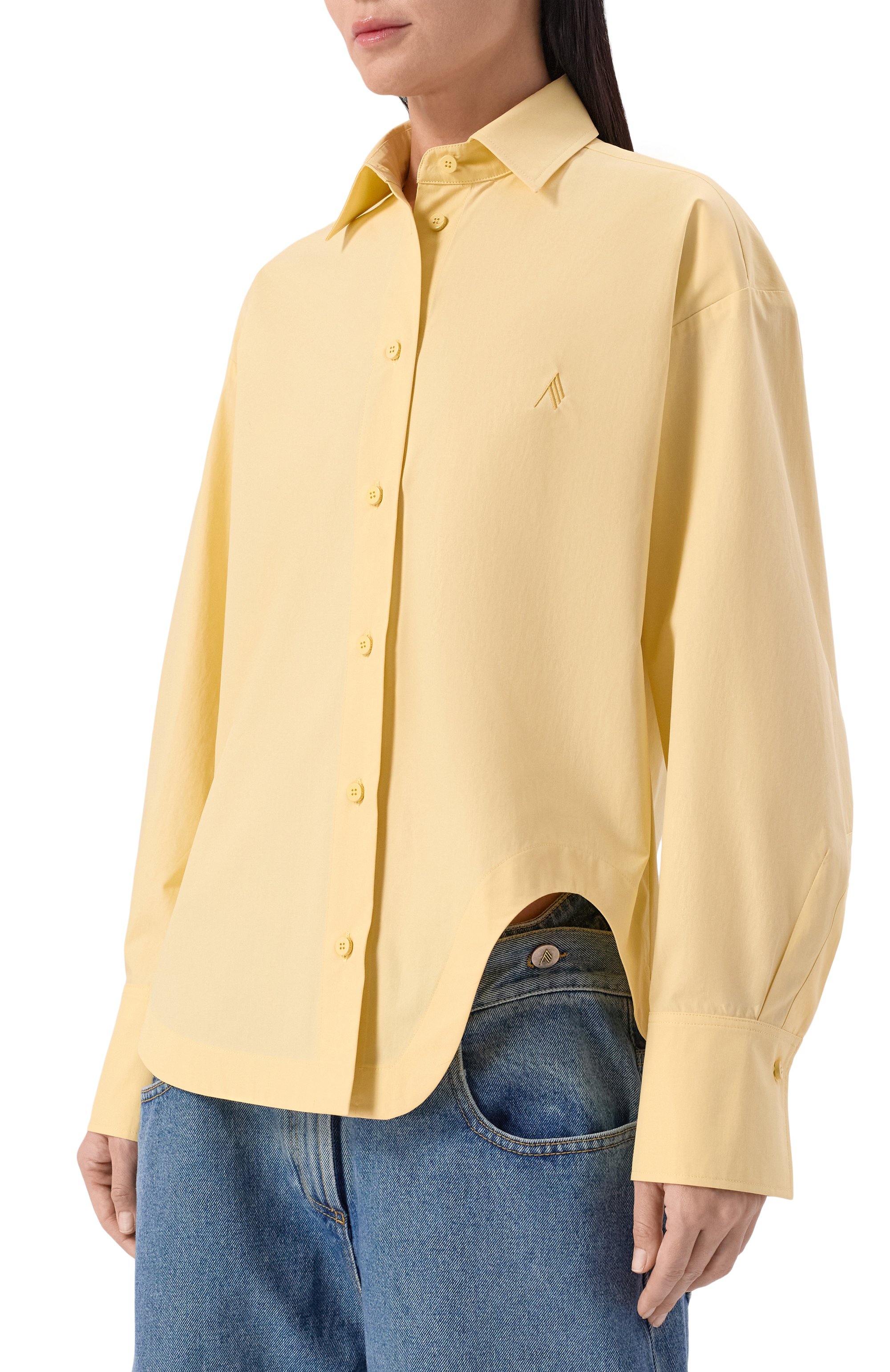 Хлопковая рубашка THE ATTICO, арт. 260WCH00014/CCC052AA, фото 3