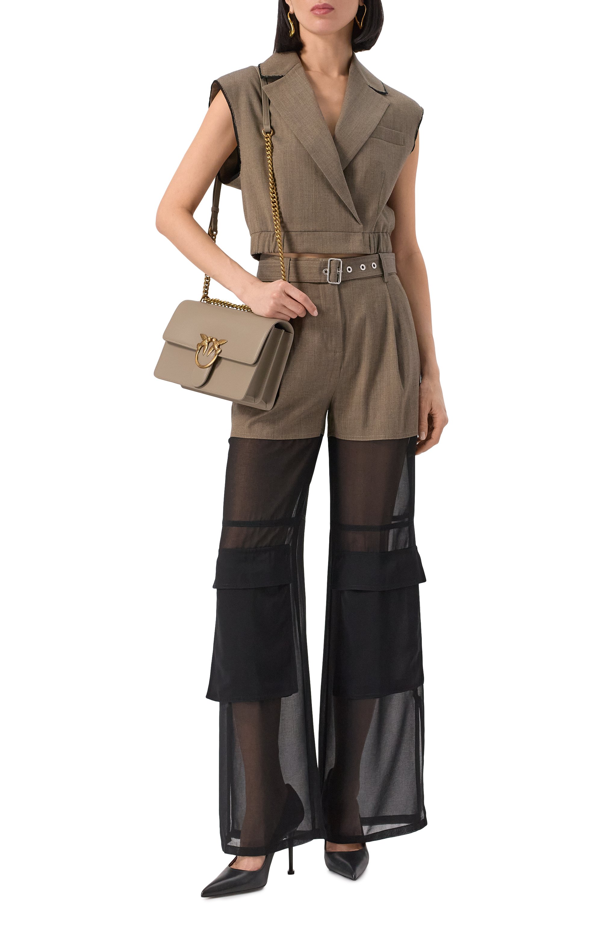 Жилет из шерсти и хлопка PINKO, арт. 104755/A2BQ, фото 2