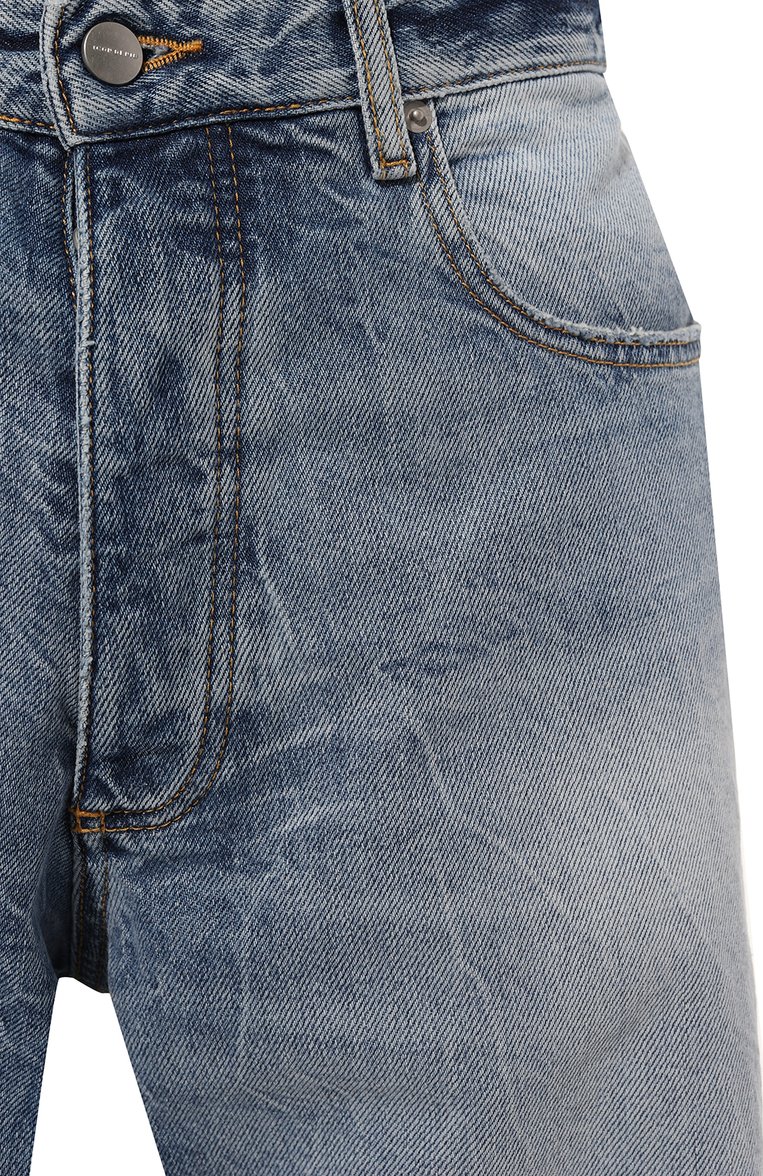 Мужские джинсы ICON DENIM LA синего цвета, арт. WILL/ID8820 | Фото 5 (Длина (брюки, джинсы): Стандартные; Материал внешний: Хлопок, Деним; Кросс-КТ: Деним; Силуэт М (брюки): Широкие; Детали: Делаве; Стили: Повседневный)
