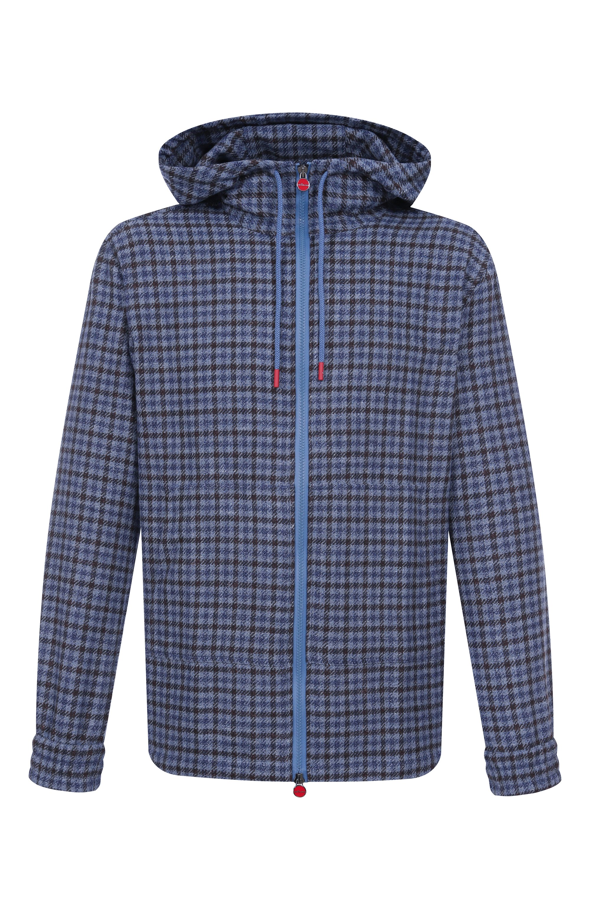 Рубашка из шерсти и шелка KITON синего цвета по цене 199500 руб., арт. UMC010K0128G01, фото 1 Рубашка из шерсти и шелка KITON, арт. UMC010K0128G01, фото 1