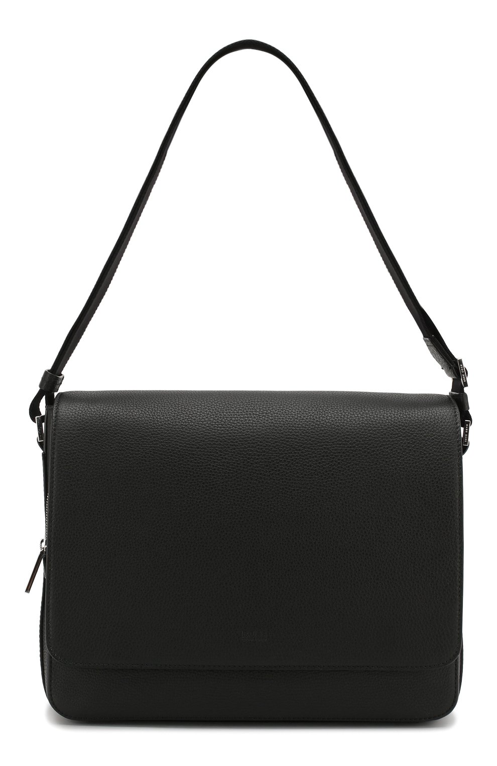 Кожаный мессенджер BOSS черного цвета по цене 64350 руб., арт. 50397377, фото 1 Кожаный мессенджер BOSS, арт. 50397377, фото 1